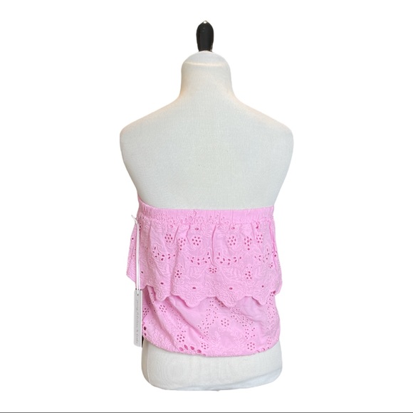 YOUNG FABULOUS AND BROKE EYELET STRAPLESS TUBE TOP **NEW** - Picture 4 of 8